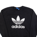 ADIDAS Womens Sweatshirt Black UK 10