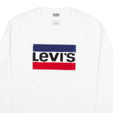 LEVI'S Mens Sweatshirt White L