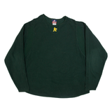 MAJESTIC MLB Athletics Mens Sweatshirt Green USA XL