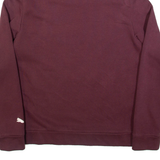 PUMA Womens Sweatshirt Maroon S