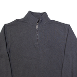 FILA Mens Sweatshirt Grey 1/4 Zip L