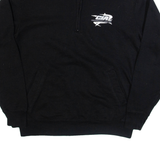 CHAMPION Mens Sweatshirt Black 1/4 Zip M