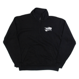 CHAMPION Mens Sweatshirt Black 1/4 Zip M
