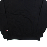 CHAMPION Mens Sweatshirt Black 1/4 Zip M