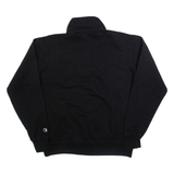 CHAMPION Mens Sweatshirt Black 1/4 Zip M