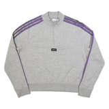 ADIDAS Womens Sweatshirt Green 1/4 Zip M