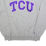 CHAMPION TCU Mens Sweatshirt Grey USA S