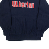 CHAMPION REVERSE WEAVE Wharton Mens Sweatshirt Blue USA L