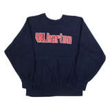 CHAMPION REVERSE WEAVE Wharton Mens Sweatshirt Blue USA L