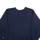 CHAMPION REVERSE WEAVE Wharton Mens Sweatshirt Blue USA L