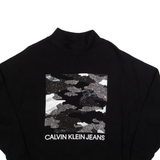 CALVIN KLEIN Womens Sweatshirt Black S