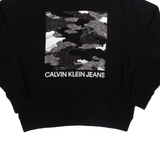 CALVIN KLEIN Womens Sweatshirt Black S