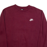 NIKE Mens Sweatshirt Maroon S