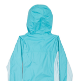 COLUMBIA Mens Rain Jacket Blue Hooded M