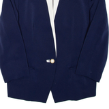 Womens Blazer Jacket Blue Viscose L