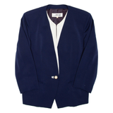 Womens Blazer Jacket Blue Viscose L