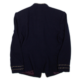 ALBERT NIPON SUITS Womens Blazer Coat Blue Wool S
