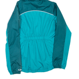CHAMPION Womens Rain Jacket Blue Hooded Colourblock M