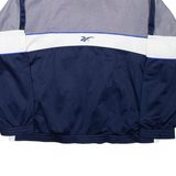REEBOK Mens Track Jacket Blue Colourblock M