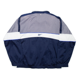 REEBOK Mens Track Jacket Blue Colourblock M
