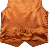 Mens Blazer Waistcoat Brown Leather S