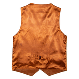 Mens Blazer Waistcoat Brown Leather S