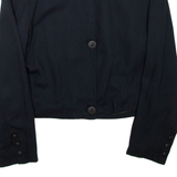 MODISSA Cropped Womens Jacket Black Viscose M