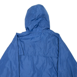 NIKE Womens Rain Jacket Blue Hooded L