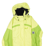 JACK WOLFSKIN Womens Rain Jacket Green Hooded UK 10