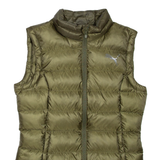 PUMA Womens Puffer Gilet Green UK 8