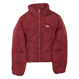 VANS Womens Puffer Jacket Maroon L