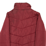 VANS Womens Puffer Jacket Maroon L