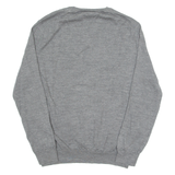 POLO RALPH LAUREN Slim Fit Mens Jumper Grey Tight Knit Wool 2XL