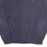 POLO RALPH LAUREN Mens Jumper Blue V-Neck Tight Knit XL