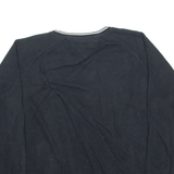 TOMMY HILFIGER Mens Jumper Black V-Neck Tight Knit M