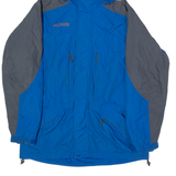COLUMBIA 2 in 1 Mens Coat Blue Hooded Colourblock M