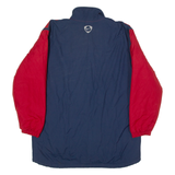 NIKE Mens Coat Blue Colourblock M