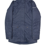 COLUMBIA Womens Parka Coat Blue Hooded XS