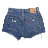 LEVI'S 501 Womens Denim Shorts Blue XS W26