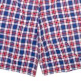 TOMMY HILFIGER Mens Casual Shorts Blue Check M W30