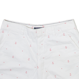TOMMY HILFIGER Anchor Womens Casual Shorts White Spotted M W30