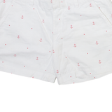 TOMMY HILFIGER Anchor Womens Casual Shorts White Spotted M W30
