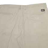DICKIES Mens Casual Shorts Beige Relaxed Check XL W40