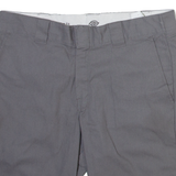 DICKIES Mens Workwear Shorts Grey Slim M W34