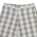 DICKIES Mens Casual Shorts Beige Check M W34