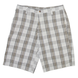 DICKIES Mens Casual Shorts Beige Check M W34