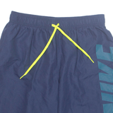 NIKE Mesh Lined SPORTS Mens Swimming Shorts Blue M W30