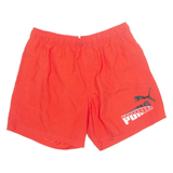 PUMA Mesh Lined Sport Mens Swimming Shorts Red L W32