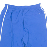 NIKE Mesh Lined Sports Mens Swimming Shorts Blue L W30