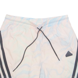 ADIDAS Mesh Lined Sports Mens Swimming Shorts Pink Crazy Pattern M W30